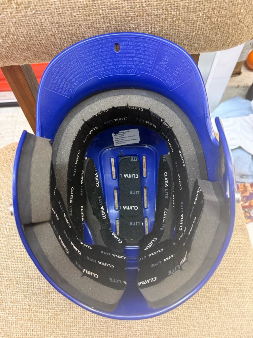Blue Safety Hard Hat - Picture 6 of 7